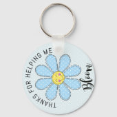 Dankeschön, Lehrer, die mir helfen, Blume zu blühe Schlüsselanhänger (Vorderseite)
