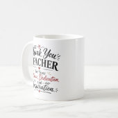 Dankeschön-Lehrergeschenke zur Würdigung  Kaffeetasse (Vorderseite Links)
