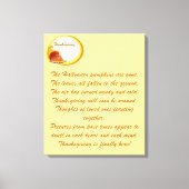 Dankeschön - leinwanddruck (Vorderseite)