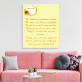 Dankeschön - leinwanddruck (Insitu (Wohnzimmer))