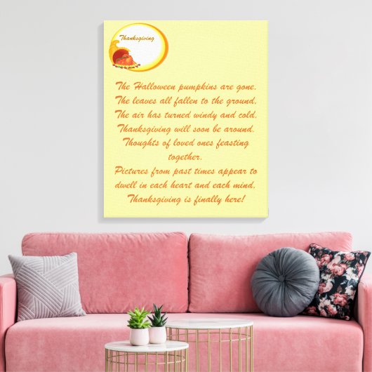 Dankeschön - leinwanddruck (Insitu (Wohnzimmer))