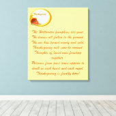 Dankeschön - leinwanddruck (Insitu (Holzboden))