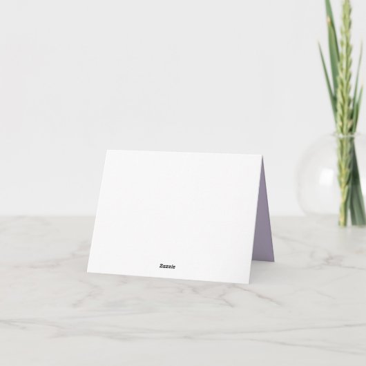 Dankeschön | Lilac Shimmer Stripes Monogramm (Rückseite)