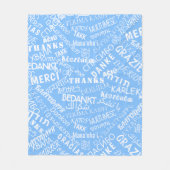 Dankeschön! - Mehrsprachigkeit - Internationale We Fleecedecke (Vorderseite)