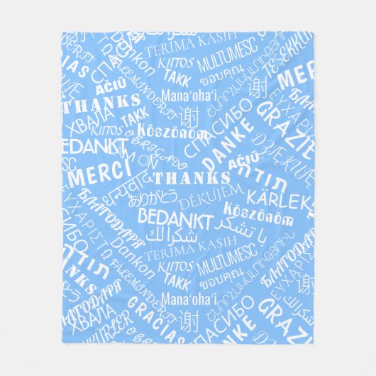 Dankeschön! - Mehrsprachigkeit - Internationale We Fleecedecke (Vorderseite)
