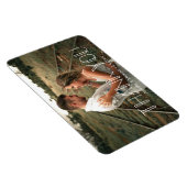 Dankeschön minimales weißes Typografie-Paar Foto Magnet (Rechte Seite)