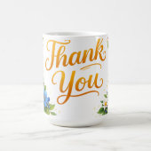 *Dankeschön mit Blumenmotiv* Kaffeetasse (Mittel)