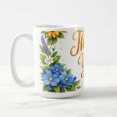 *Dankeschön mit Blumenmotiv* Kaffeetasse (Links)