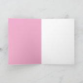 Dankeschön mit rosa Blumen Karte (Innenseite)