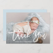 Dankeschön | Moderne Ankündigung von Script Foto B (Vorne/Hinten)