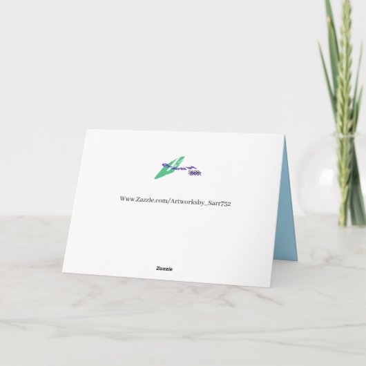 Dankeschön Note card : Achtsamkeit Dankeskarte (Rückseite)