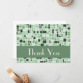 Dankeschön Note Card (Cobblestone Green) Mitteilungskarte (Vorderseite/Rückseite Beispiel)