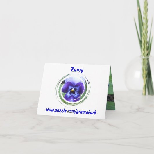 Dankeschön Note Card Dankeskarte (Rückseite)