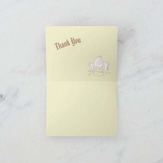 Dankeschön Note Card : Freedom Trail Dankeskarte (Innenseite)