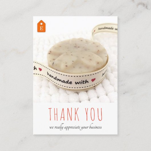 Dankeschön Note Card | Geeignet für Maker Visitenkarte (Vorderseite)