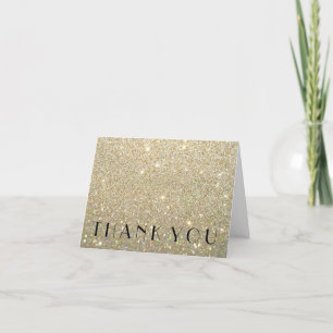 Dankeschön Note Card - Gold Glit Fab Dankeskarte