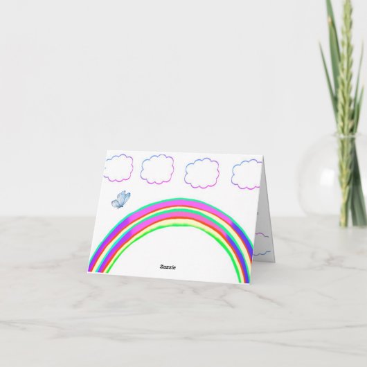 Dankeschön Note Card Karte (Rückseite)