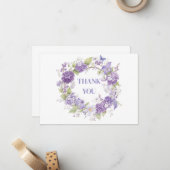 Dankeschön Note Card Mitteilungskarte (Vorderseite/Rückseite Beispiel)