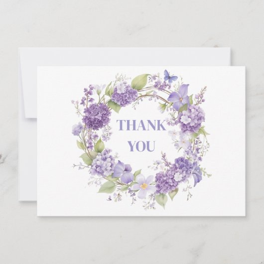 Dankeschön Note Card Mitteilungskarte (Vorderseite)