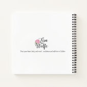 Dankeschön-Notebook / Journal Notizblock (Rückseite)