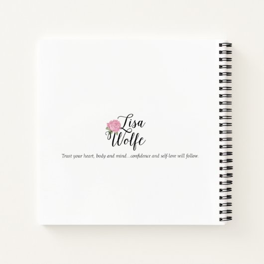 Dankeschön-Notebook / Journal Notizblock (Rückseite)