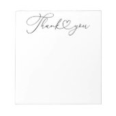 Dankeschön Notizblock (Vorderseite)