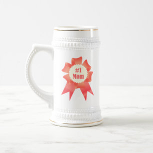 Dankeschön Nummer Eins Mama Gewinner Preisband Bierglas