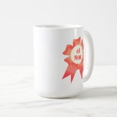 Dankeschön Nummer Eins Mama Gewinner Preisband Kaffeetasse (VorderseiteRechts)