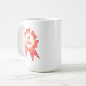 Dankeschön Nummer Eins Mama Gewinner Preisband Kaffeetasse (Vorderseite Links)