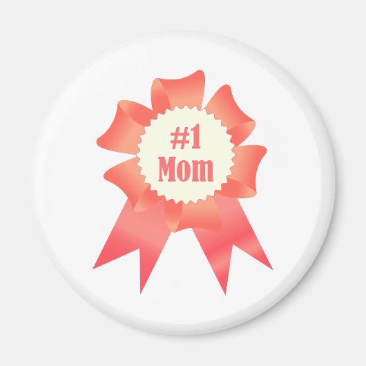 Dankeschön Nummer Eins Mama Gewinner Preisband Magnet (Vorne)
