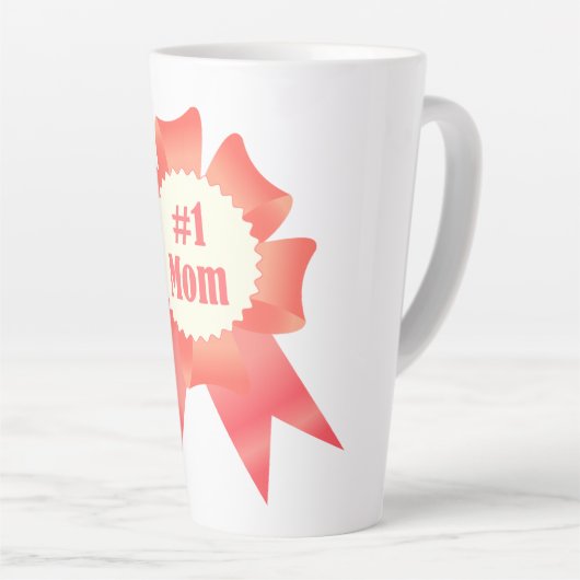 Dankeschön Nummer Eins Mama Gewinner Preisband Milchtasse (Rechte Ecke)