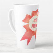 Dankeschön Nummer Eins Mama Gewinner Preisband Milchtasse (Linke Ecke)
