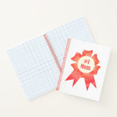 Dankeschön Nummer Eins Mama Gewinner Preisband Notizblock (Innenseite)