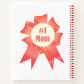 Dankeschön Nummer Eins Mama Gewinner Preisband Notizblock (Rückseite)