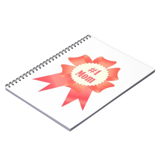 Dankeschön Nummer Eins Mama Gewinner Preisband Notizblock (Linke Seite)