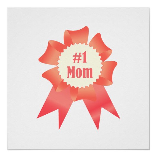 Dankeschön Nummer Eins Mama Gewinner Preisband Poster (Vorderseite)