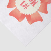 Dankeschön Nummer Eins Mama Gewinner Preisband Seidenpapier (Ausschnitt)