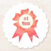 Dankeschön Nummer Eins Mama Gewinner Preisband Untersetzer (Vorderseite)