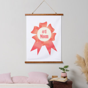 Dankeschön Nummer Eins Mama Gewinner Preisband Wandteppich Mit Holzrahmen