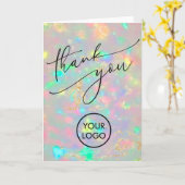 Dankeschön opal Hintergrund Karte (Gelbe Blume)