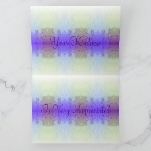 Dankeschön-Papier Karte (Innenseite)