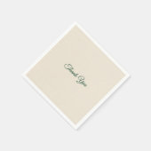 Dankeschön-Papier-Servietten Serviette (Ecke)