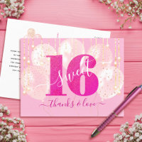 Dankeschön-Pink-Glitter-Sweet-16-Birthday-Ballon