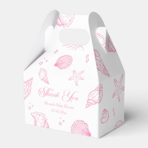Dankeschön-Pink-Küsten-Baby-Party Geschenkschachtel