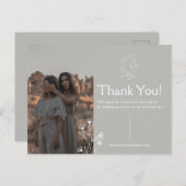 Dankeschön Post Card für Kleidung Postkarte (Vorne/Hinten)