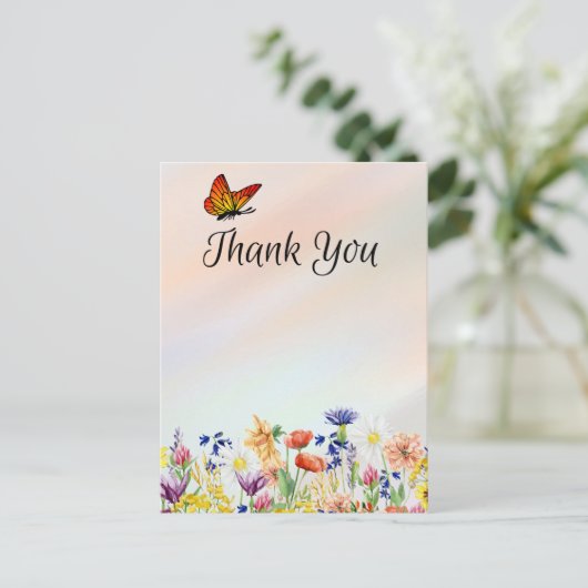 Dankeschön Postkarte (Stehend Vorderseite)