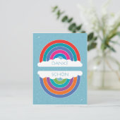 Dankeschön Postkarte (Stehend Vorderseite)