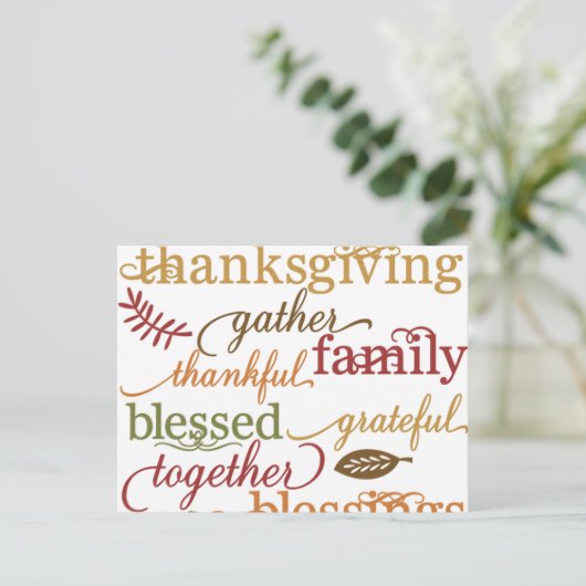 Dankeschön Postkarten (Stehend Vorderseite)