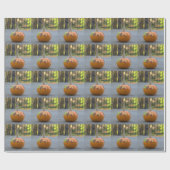 Dankeschön Pumpkin Turkey Hübsches Wrapping Paper Geschenkpapier (Flach)