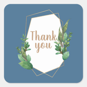 Dankeschön Quadratischer Aufkleber